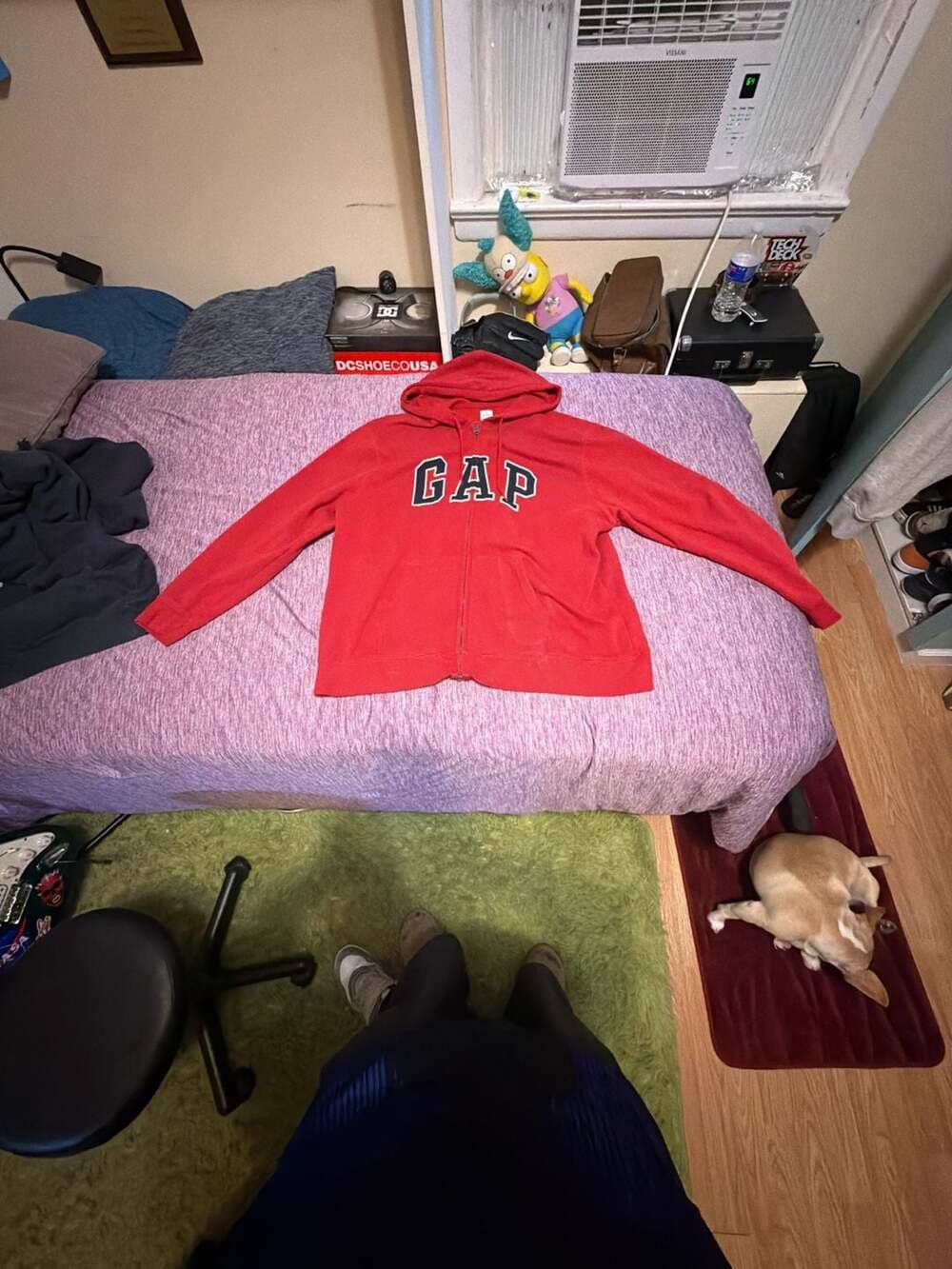 Gap Arch Logo Full Zip Hoodie Red XXL